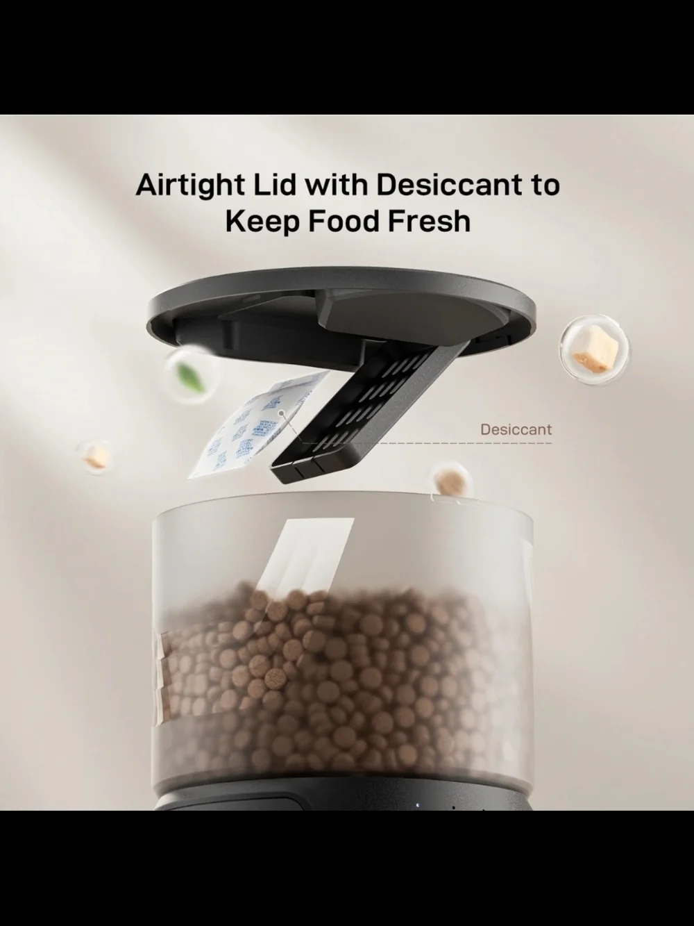 Programmable Automatic Pet Feeder - Black NEW